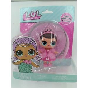 MGA L.O.L. Surprise! 1-Pack Pink Princess Girl Crown Collectible Doll New Lol